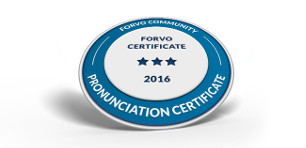 New on Forvo! Certificates